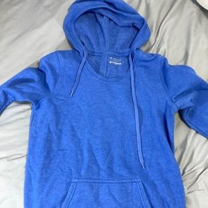 plain blue hoodie sweatshirt